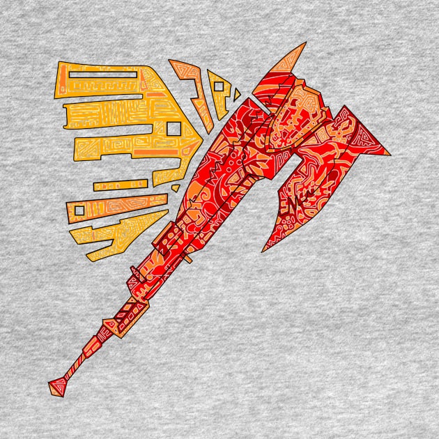 Monster hunter Switch axe lined by paintchips